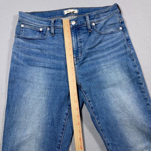 Madewell Jeans Women Size 30 Blue‎ Mid-Rise Kick Out Stretch Denim Bootcut - Picture 5 of 10